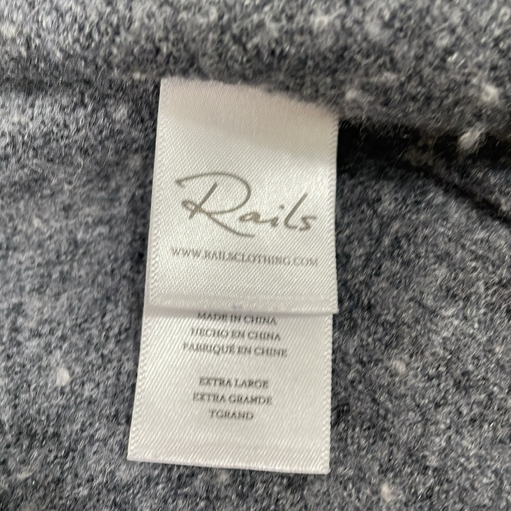 Rails Camo Sweater XL Gray Camo Print Crewneck - Picture 8 of 10